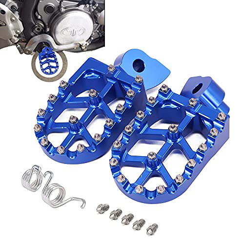 JFGRACING CNC Foot Pegs Rest Pedal Footpegs - YZ65 18-22 / YZ85 02-21 / YZ125 97-22 / YZ250 98-22 / YZ250F 01-22 / YZ426F 01-22 / YZ450F YZ125X YZ250X YZ250FX YZ450FX WR250F WR400F WR426F WR450F