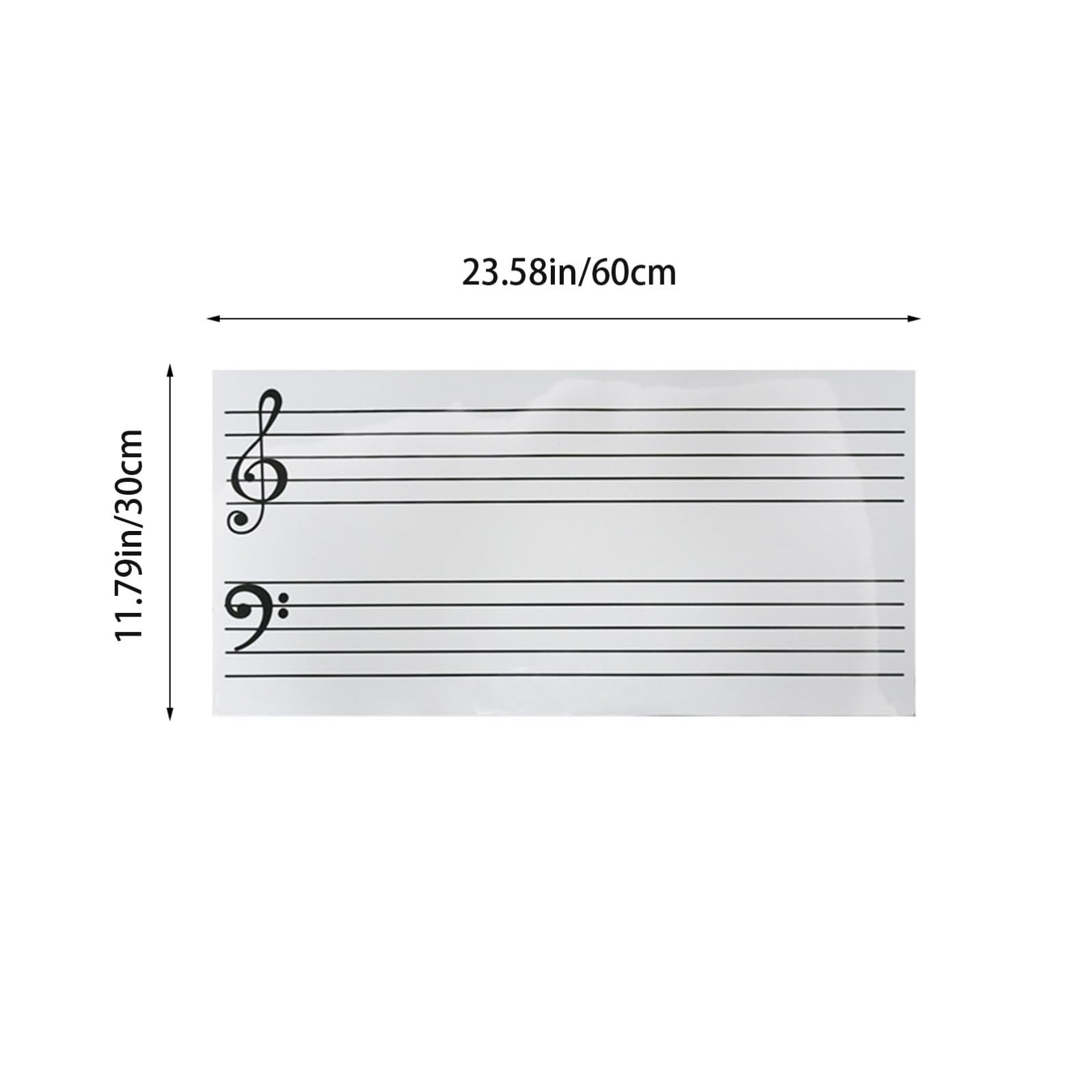 Adesivi Magnetici per Note Musicali in Pvc Scrivibili, Leggeri per Esercizi Musicali e Performance di Insegnanti e Studenti di Pianoforte