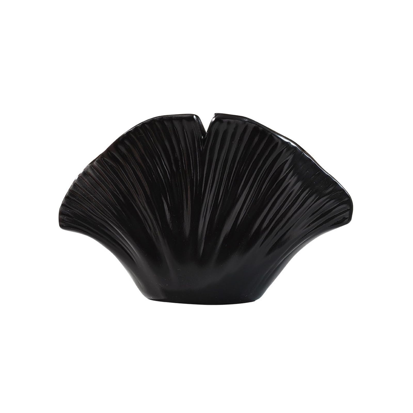 Unique Decorative Resin Shell Shape Vase Ideal for Home or Farmhouse Centerpieces Coastal Clam Shape Vase