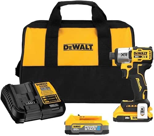DEWALT 20V MAX Impact Driver, Cordless, 3-Speed, Battery and Charger