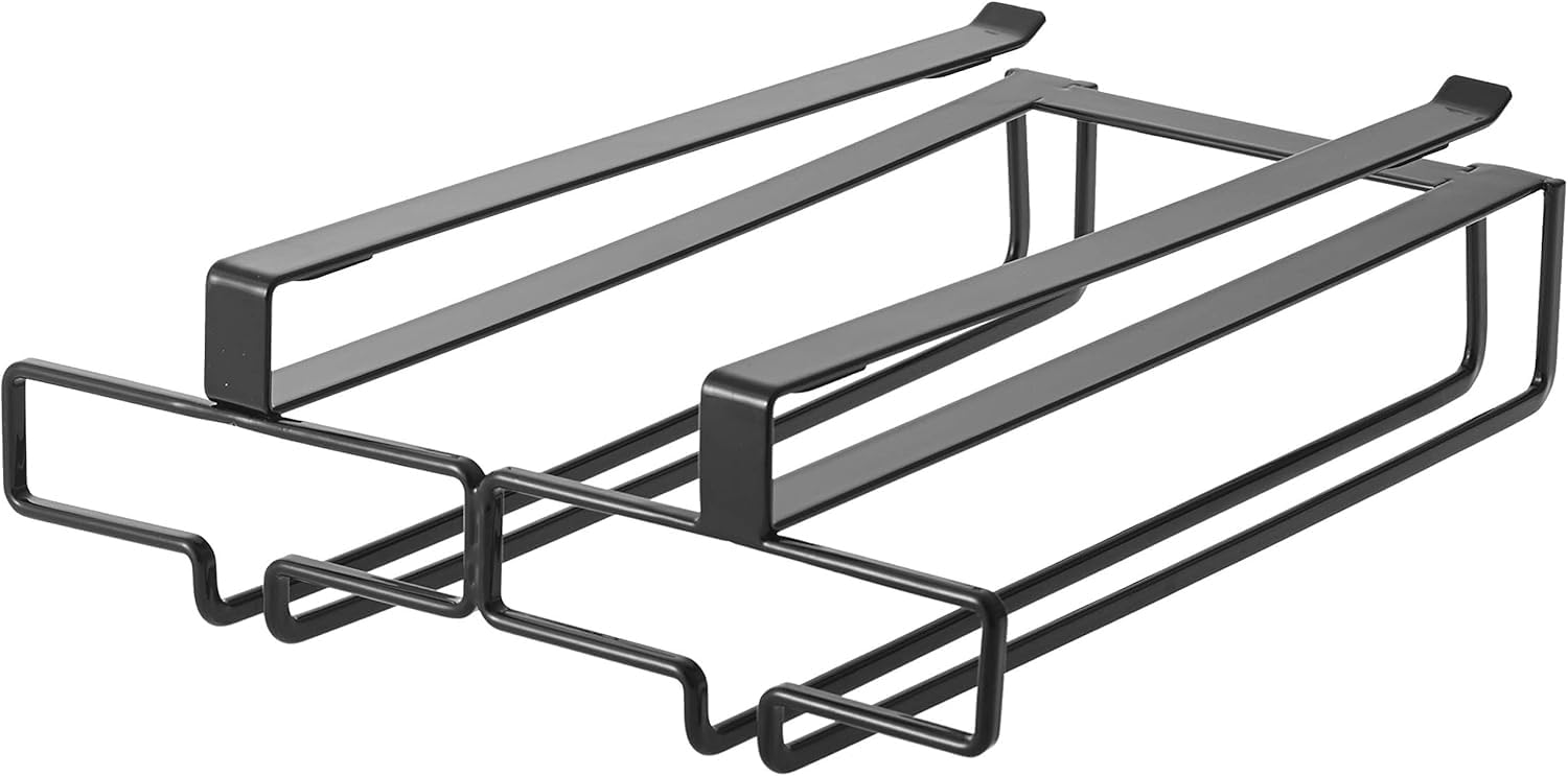 Eminence Lifestyle Home Tower Under Shelf Wine Glass Rack - Hanging Storage Holder 2 rows-image-21