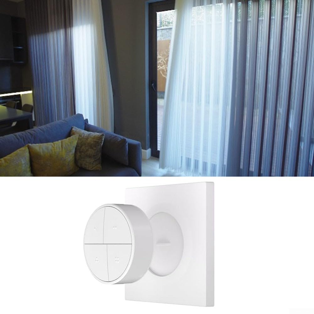 SNZB-01M - Interruptor inalámbrico 4 en 1 para Smart Scene Button con base magnética para automatización del hogar, 16 escenas por presión de encendido/doble/triple/larga, compatible con 2MQTT y para,