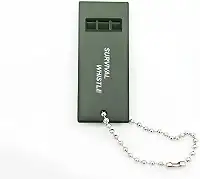Apito esportivo de sobrevivência de três frequências - Apito de segurança de emergência alto de 120 dB para esportes ao ar livre, caminhadas, acampamento, árbitro, treinamento, aviso de tempestade