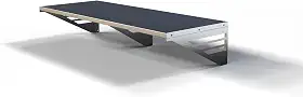 Prateleira Inox 100cm x 40cm Parede Lanchonete Restaurante