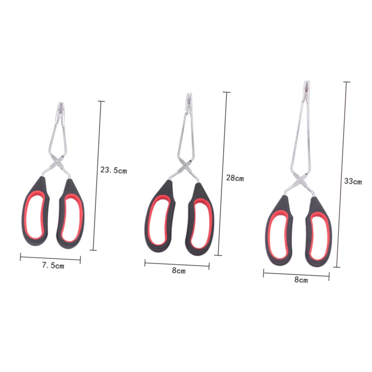 Mikikit 2Pcs Barbecue Clip Multifunctional Bbq Tongs for Steak Pizza Bread Charcoal Heat Resistant Cooking Tool S Durable Non Slip Grilling Accessories