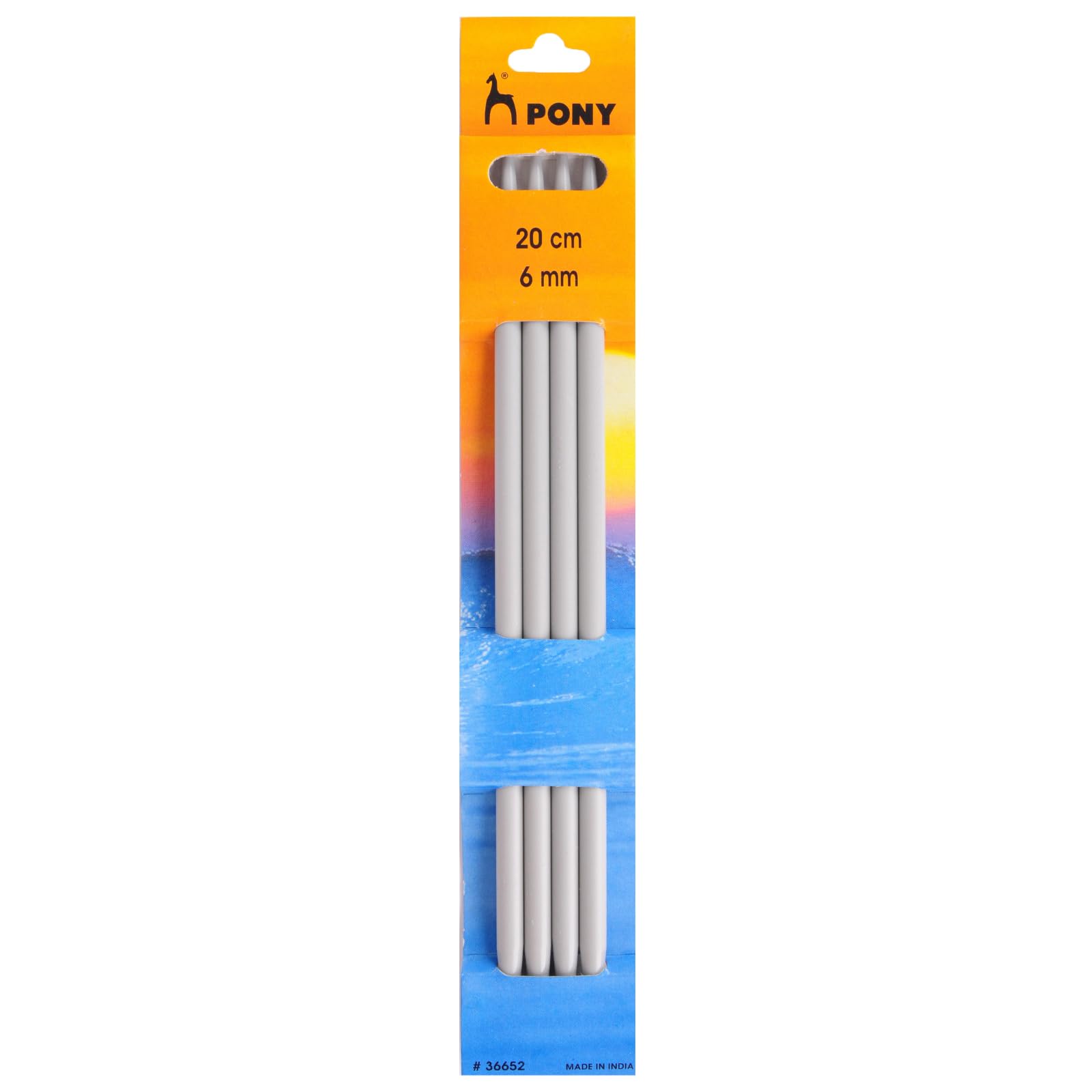 Pony Classic 20cm Double-Point Knitting Needles - Set of Four - 6.00mm (P36652)