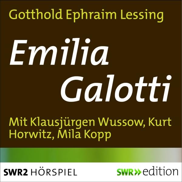 Cover art for Emilia Galotti