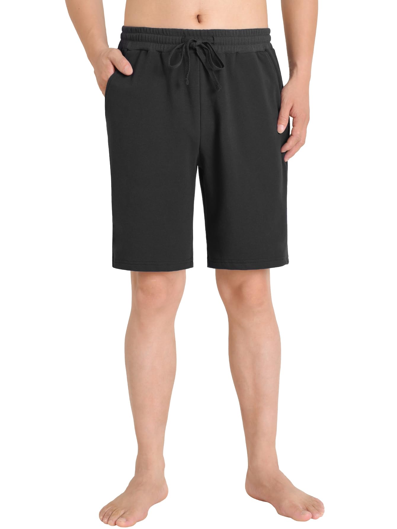 Weintee Men's 7" Inseam Cotton Athletic Shorts with Pockets