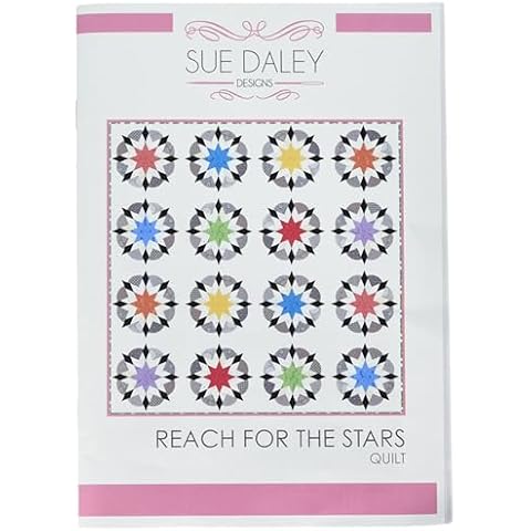 Sue Daley Designs Reach for The Stars Quilt Pattern, Multi Cover