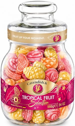 Cavendish and Harvey Fruit Hard Candy Drops 34 Ounce (Tropical