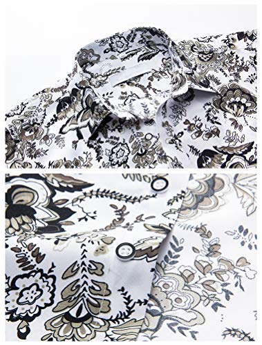 Cofouen Men's 2 Piece Tracksuit Floral Hawaiian Shirt And Shorts Suits Jogging Sweatsuit Sets Dc02 Xl #TOP2