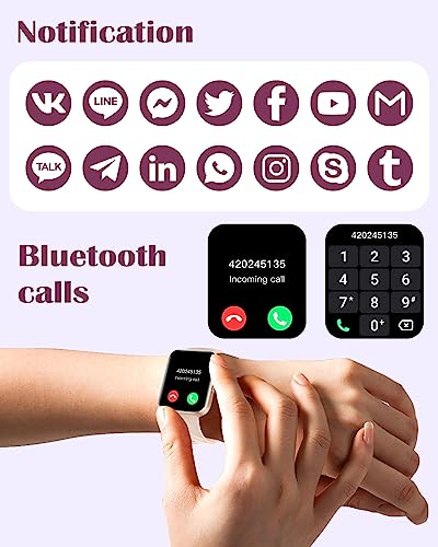 RUIMEN Smart Watch for Women Men Smart Watches with Call Function Fitness Tracker Watch with Heart Rate Monitor Pedometer Oximeter Sleep Tracker Waterproof Smartwatch Answer/Make Calls for Android iOS - Image 3