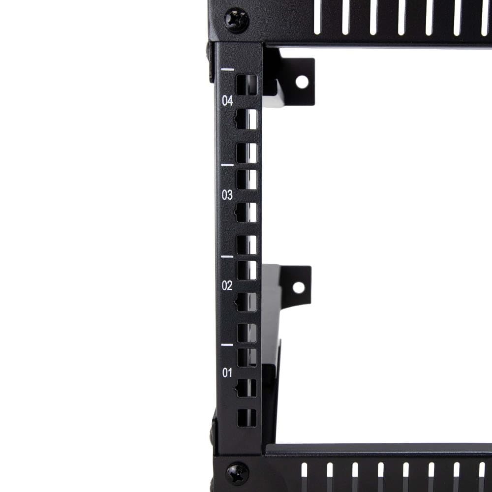 kenable Rack Mural 19 Pouces 4U Châssis Ouvert Profondeur Réglable 300-500 mm pour Réseau Serveur