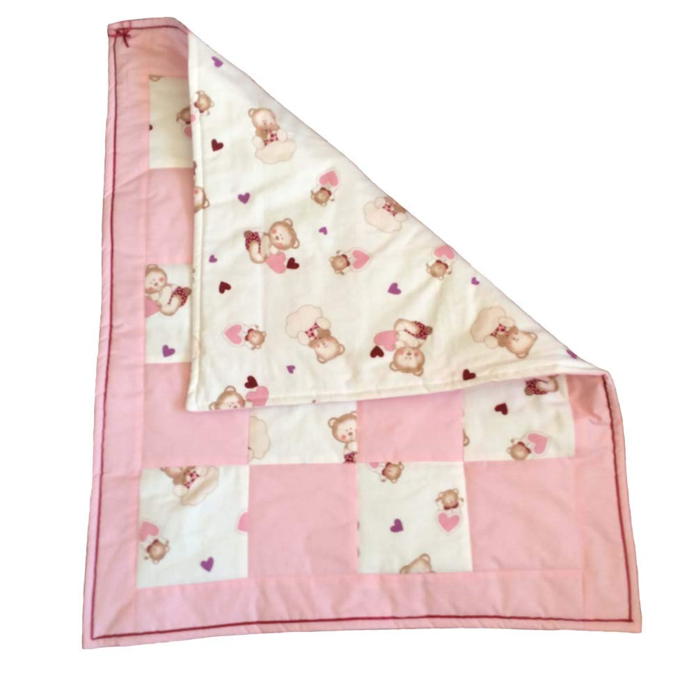 handmade patchwork baby quilt