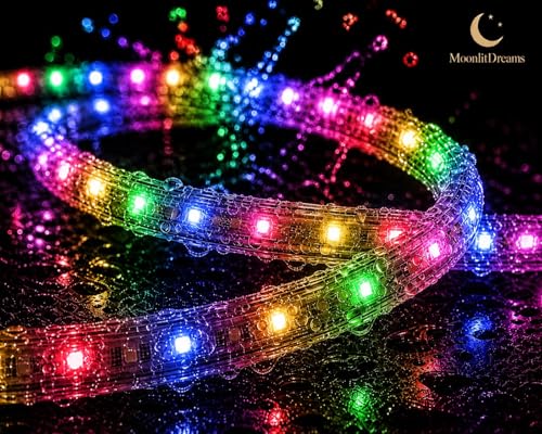Image of MoonlitDreams 20M LED Rope Light Waterproof Strip Light | Multi Flexible Cove Light for False Ceiling, Balcony, Bedroom, & Indoor Outdoor Decoration | Plug & Play Decorative Light