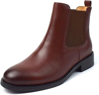 Amazon Placck 本革 レディースショートブーツ 黒 チェルシーブーツ 大きいサイズ 防水 ブーツ ブーティ Amazon Placck 本革 レディースショートブーツ 黒 チェルシーブーツ 大きいサイズ 防水 ブーツ ブーティ