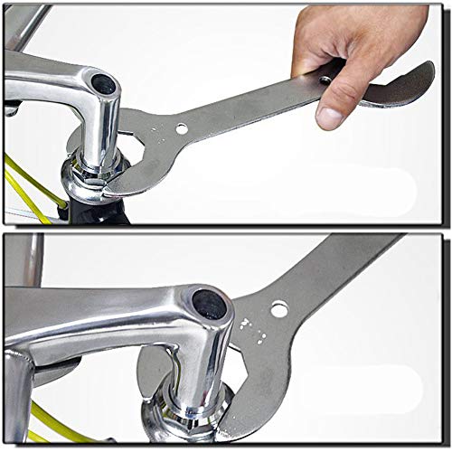 Bike Headset Wrench Bicycle Front Fork Wrench Tool 30/32/36/40mm Steel Wrench Spanner for MTB Mountain Bike Road Bike