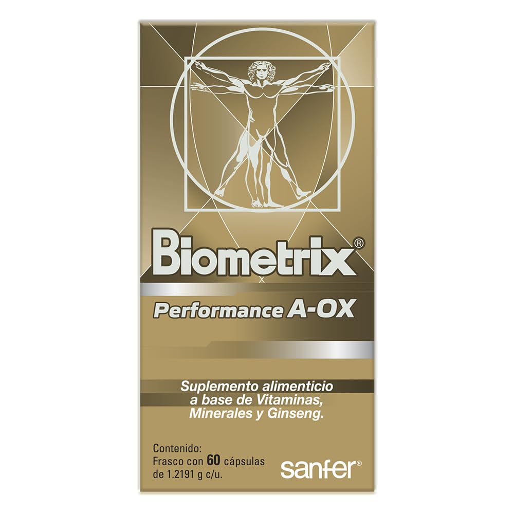 Biometrix AOX, suplemento alimenticio, A base de Vitaminas, Minerales