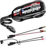 Kaedear(カエディア) バイク バッテリー充電器 USB 入力 12V バッテリー チャージャー 充電器 2A メンテナンス充電 機能 付き コンセントが無い環境でもバッテリー充電が可能 スマートバッテリーチャージャー KDR-B12