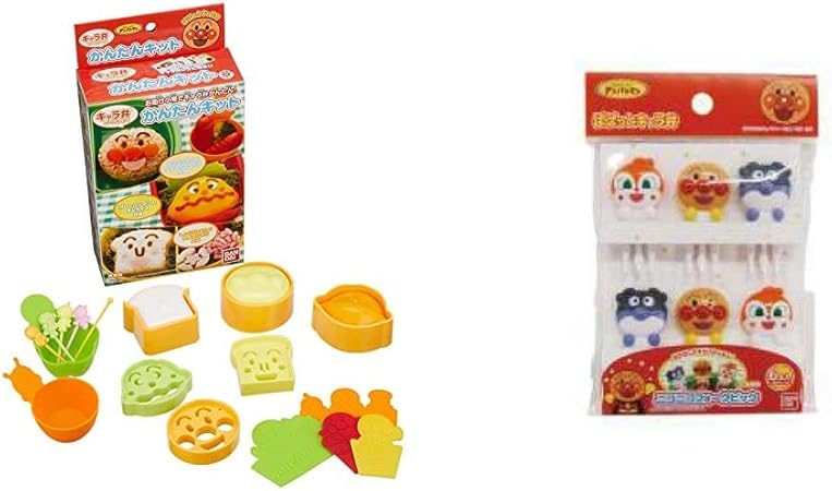 Amazon Co Jp 17 アンパンマン キャラ弁つくろう かんたんキット 17 アンパンマン ニコニコフォークピック セット買い ホーム キッチン