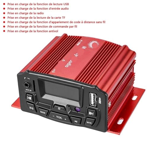 Parlante para Manillar de Moto Audio 12V con Control miniatura 2