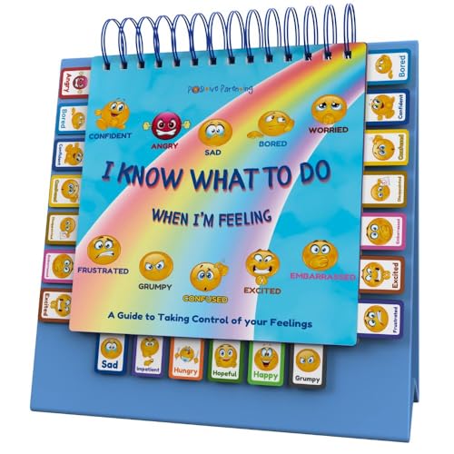 Thought-Spot I Know What to Do Flipbook | Emotions Wheel & Feelings Chart | Emotional Regulation Tool for Home, Class, or Calm Down Corner | Helps Kids Learn Coping Skills | Autism Must-Have