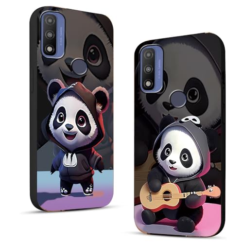 for Motorola Moto G Pure/Moto G Power 2022,Moto G Play 2023 2 Pack Case [Shockproof] | Drop-Resistant | 3D Design | Slim Soft TPU Phone Case for Moto G Pure (White)