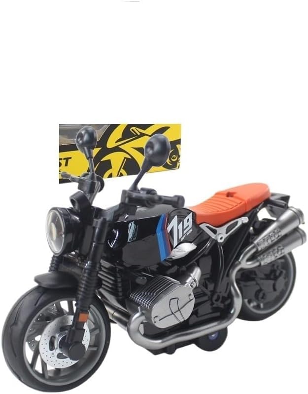 Image of Police Motorcycle Toy - Pull Back Motorcycle Toys, Tiny Gift with Music Lighting, Latte Motorcycles Toy for Kids Boys Age 3-8 Year Old [Multicolor] (1:14 Bike -1 Multicolor)