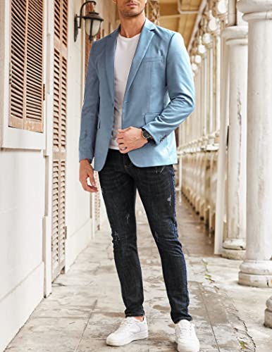 Image of COOFANDY Mens Sport Coat Casual Blazer One Button Business Suit Jacket