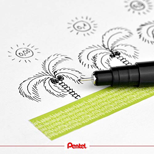 Pentel Kit Nanquim Pointliner 05 Pontas KITPOINTLINER