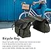 Leapiture Saddle Bag Backpack Multi Function Canvas Saddle Bag Bikes Bag Rear Rack Carrier Accessories for Cycling Trips Motorcycle Rides