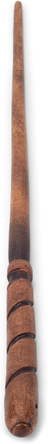 Cottage Garden Ombre Brown Woodgrain Spiral Magic Wand and Courage Red Scroll Bundle : Patio, Lawn & Garden
