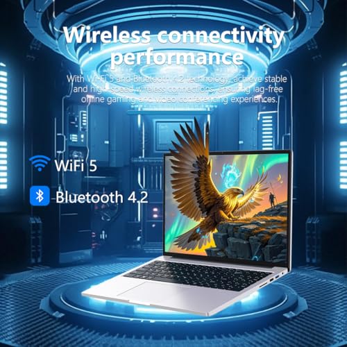 Image of ZOLWAYTAC Gaming Laptop 16 inch Ultra-Slim-Intel Core i5(Up to 3.5GHz),12GB DDR4+512GB SSD,1920x1200 IPS 16:10 Display,WiF& BT,HDMI /Type-C,Aluminum Body for Working&Playing,Suited for Light Gaming,Silver
