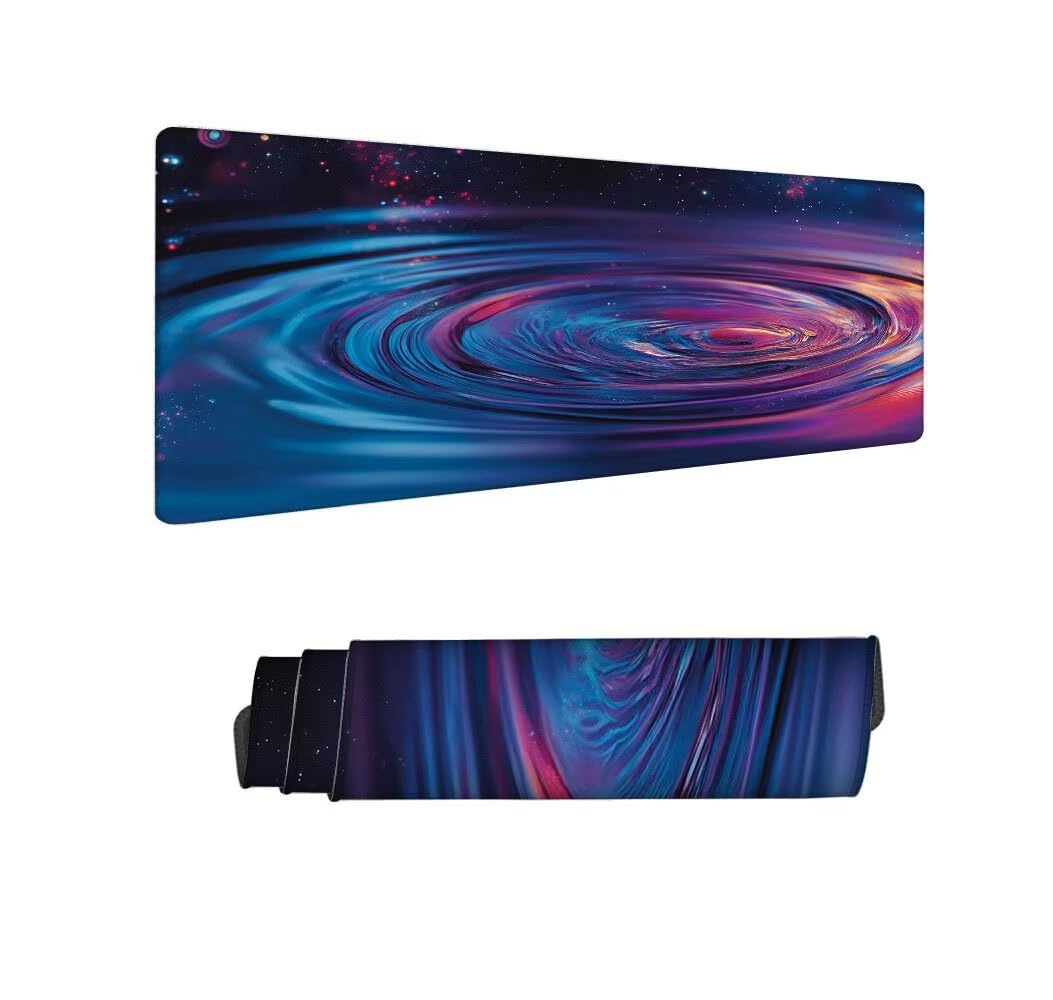 Giapponese Tappetino Mouse XXL 1000x500x3mm, Gaming Tappetino Mouse Galassia Mousepad con Base in Impermeabile Gomma Antiscivolo per Tastiera, PC, Computer Ufficio Idea Regalo Festa del Papà X-942