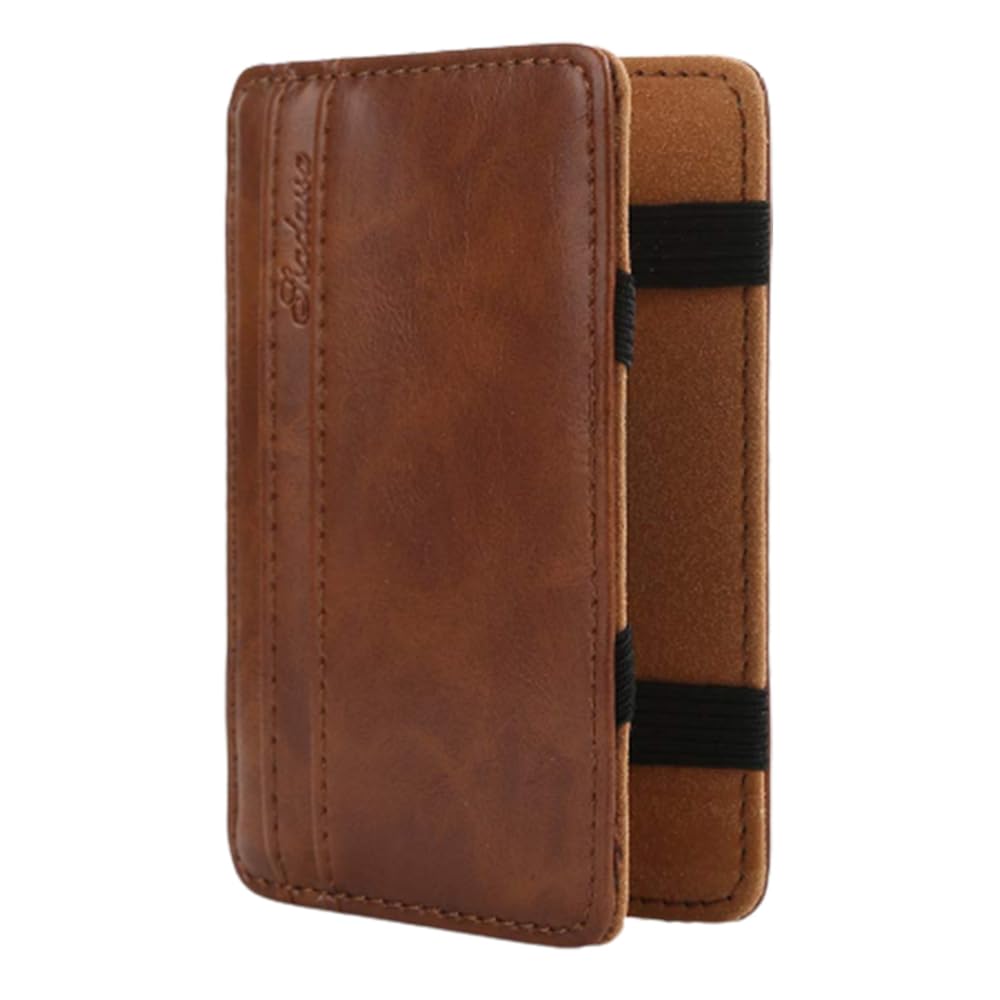 Purse Mens Business Faux Leather Money Clip Card Holder Slim Bifold Magic Wallet Creative And Exquisite WorkmanshipNice and