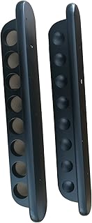 LANTE LIFE 8 Pool Cue Rack, Wood Billiard Cue Rack Wall Mounted Pool Cue Rack Pool Cue Stick Holder for Pool Bars, Clubs & Billiard Players, (Black)