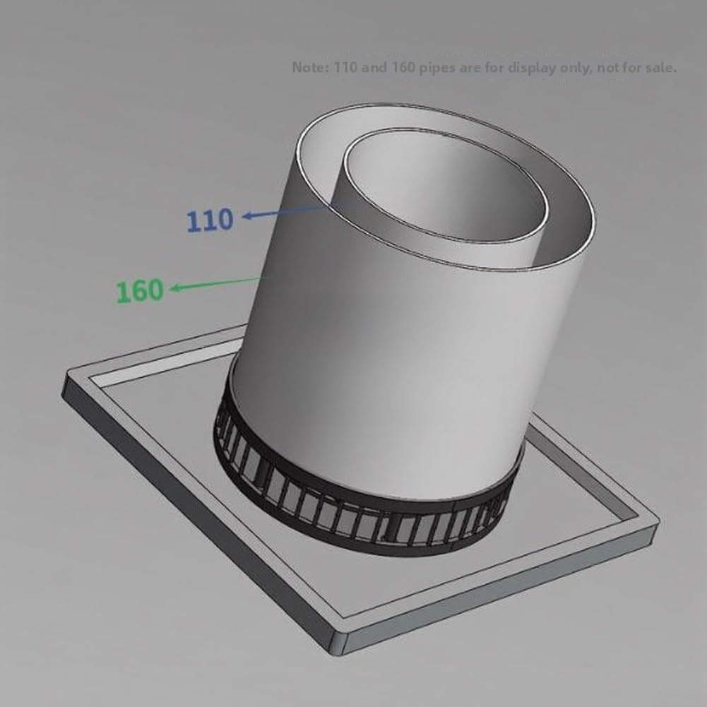 Ventilatore solare canalizzato da tetto 110 mm silenzioso 360 CFM (8 W) | Motore brushless silenzioso, flusso d'aria 360CFM, condotto da 110 mm, avvio automatico del sole, risparmio energetico senza
