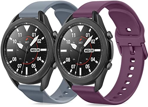 Meliya For Samsung Galaxy Watch 3 Strap 45mm, Silicone Soft Breathable Strap for Samsung Galaxy Watch 3 45mm Strap