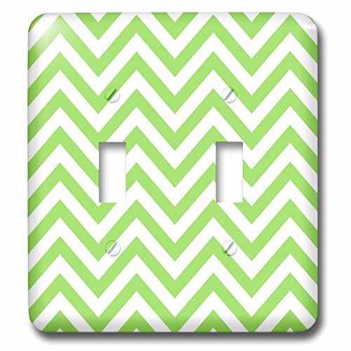 Interrupteur à bascule chevrons vert citron clair commande électrique design - 3