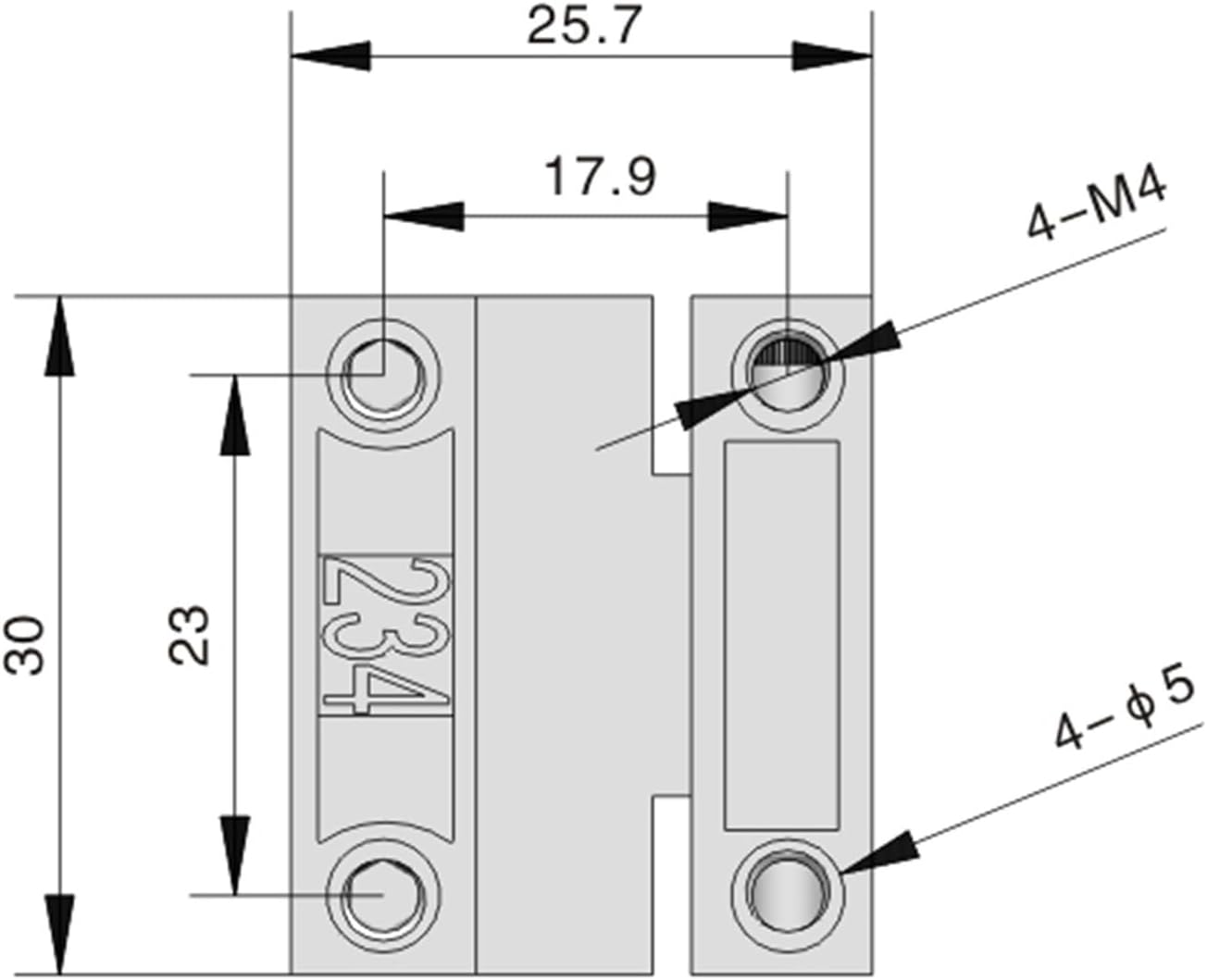 CL234 180 Degree Cabinet Door Hinge Zinc Alloy Surface Galvanized Steel Hinge 1Pcs