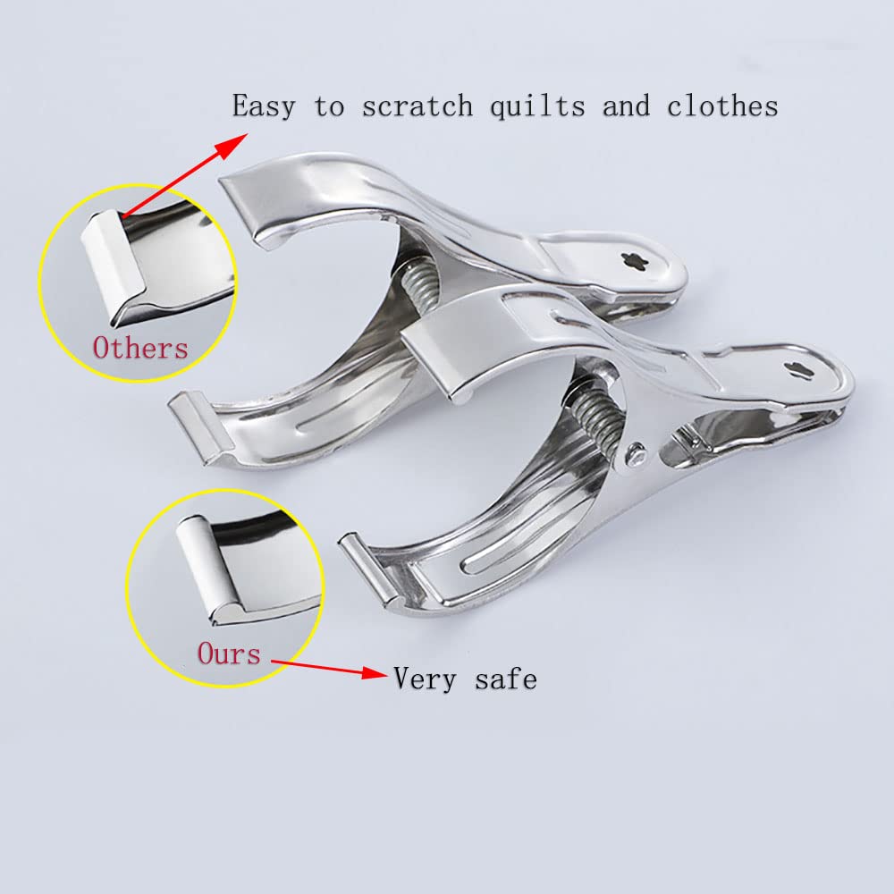 ZACUDA 2 PCS Pince à Serviette De Plage Coupe-Vent Pince Serviette