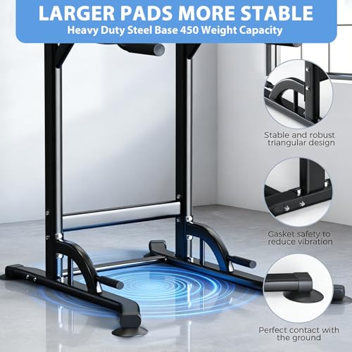 Image of ZENOVA Pull Up Bar, Multi-Function Pull Up Dip Bar Station, Home Gym Workout Strength Training Equipment for Men Women Muscle Building