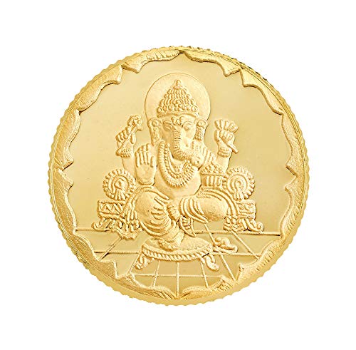 22kt BIS Hallmarked 10 Gram Lord Ganesh Gold Coin