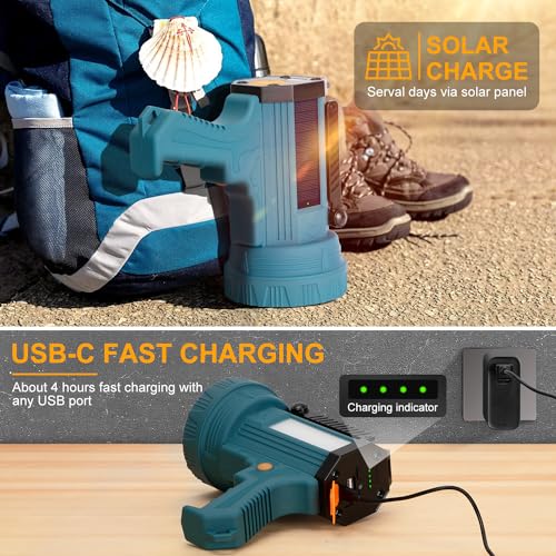 Yierblue YBN-20000M1 Solar Power & Rechargeable Spotlight Flashlight thumb #2