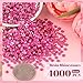 4000PCS 4mm Resin Rhinestones in Bulk (Hot Pink), Bedazzling Flatback Crystals for Crafts DIY Nail Decoration, Gems Charms for Tumbler Shoes Clothing Fabric with Pickup Pen and Tweezers