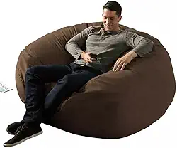 Puff Gigante Redondo140x20 Sem Enchimento Suede Premium Linha Gold