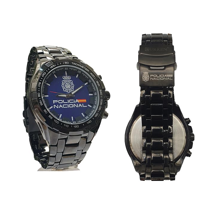Genérico Policía Nacional, Reloj de Pulsera en la Correa Lleva Grabado a Laser el Emblema y la inscripción Policía Nacional, CNP (Ver Imágenes). Incluye Caja de Regalo