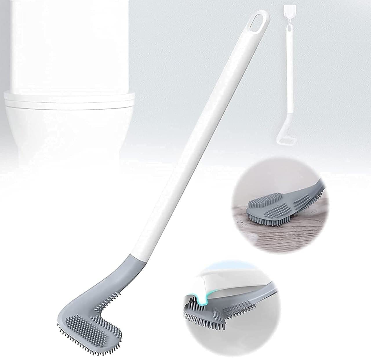 Disposable Toilet Brush Kit - 6 Refills -9