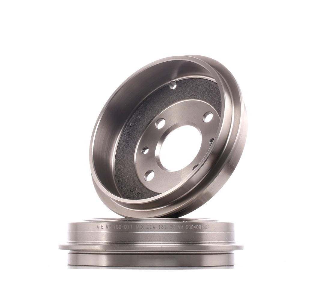 ATE Tamburo freno Posteriore 24.0218-0011.1 Tamburi Dei Freni 2x Ø180,0mm Compatibilità con FORD KA RU8 KA, FIAT 500 312 PANDA 169 PUNTO 188 500 C 312