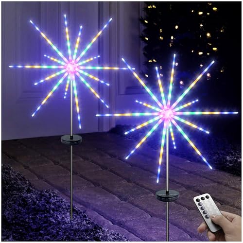Lumières solaires météores à 8 modes avec télécommande étanche pour chemin